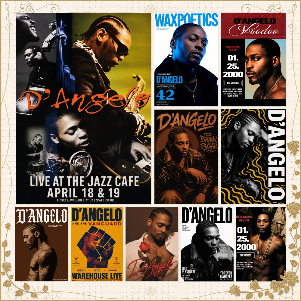 Home Gym Icon - Singer D-D'Angelo Neo Soul Icon Poster