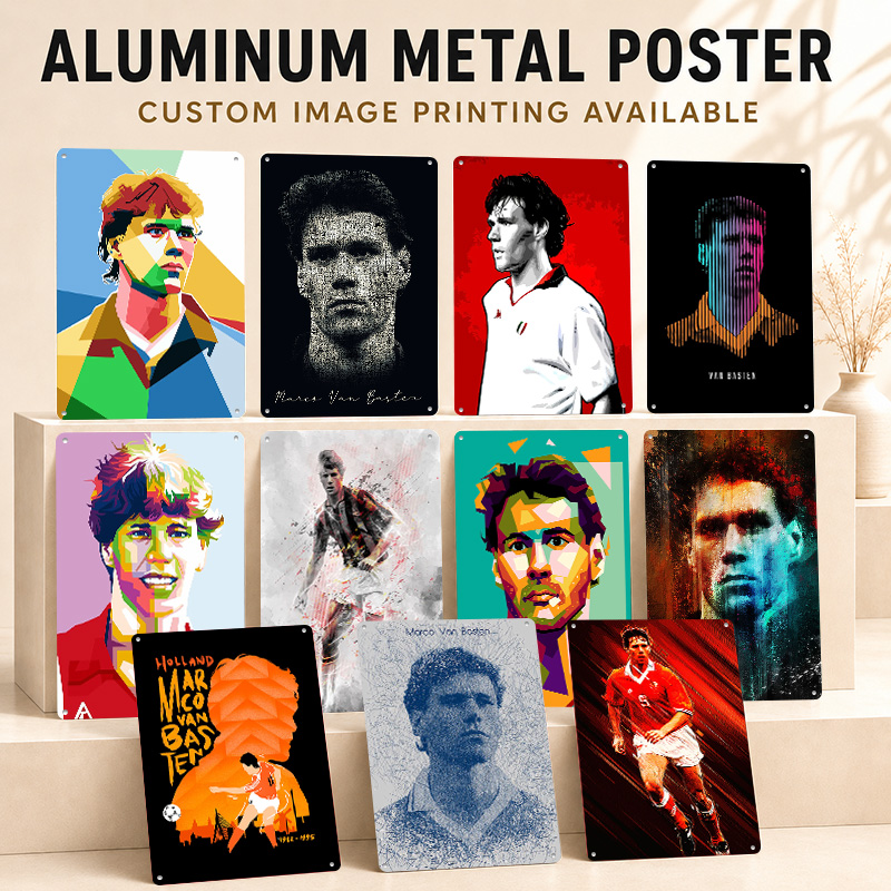 Home Gym Icon - Marco Van Basten Aluminum Posters Personalized