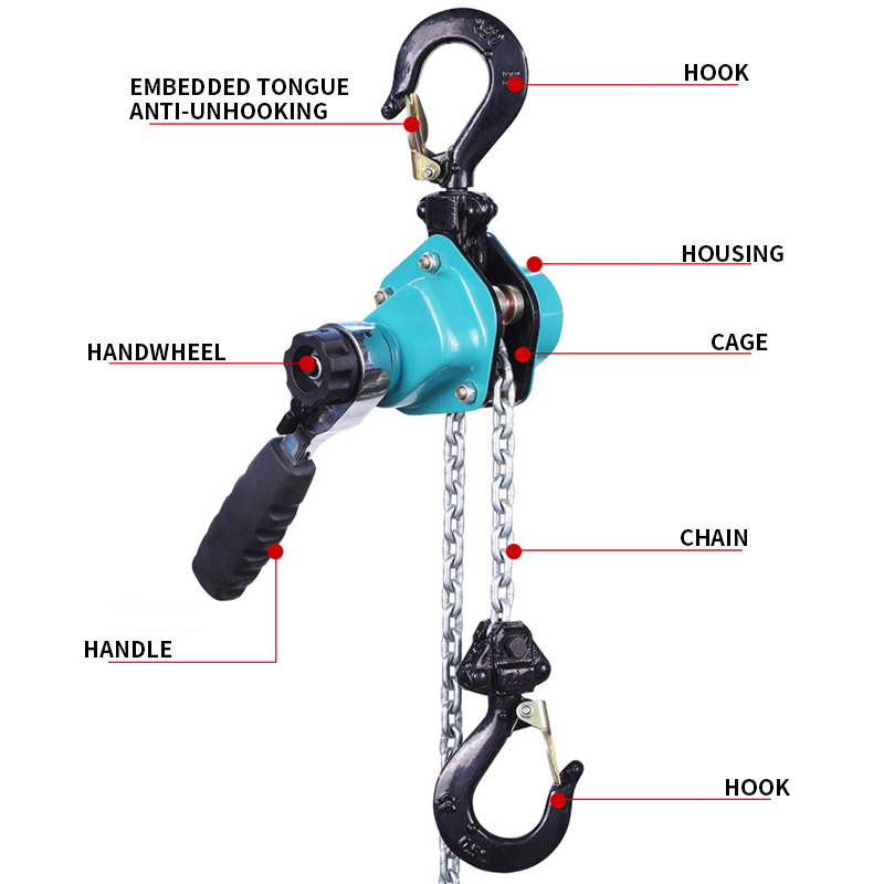 Pull Up Bar Tower - Mini Lever Hoist Chain Block 250KG