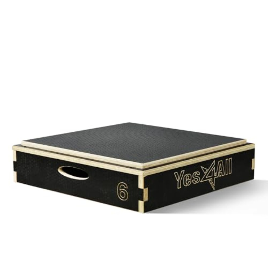 Home Gym Jump Box - 3 in 1 Wooden Plyo Box