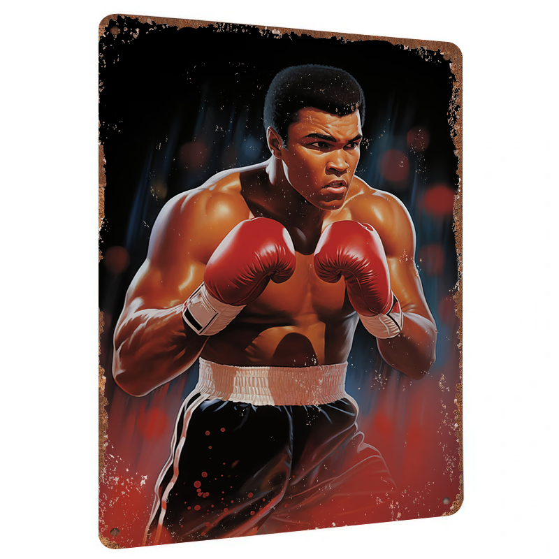 Home Gym Icon - Muhammad Ali Boxing Legend Metal Wall