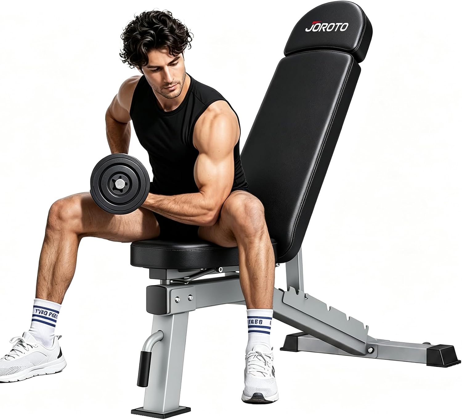 Home Gym Bench - Adjustable Weight Bench 1300LBS Capacity, Multi-Position