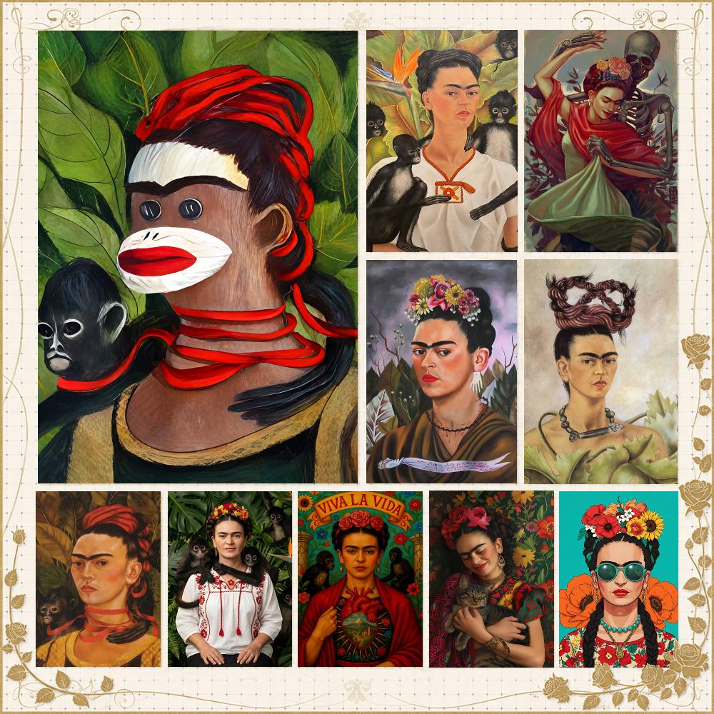 Home Gym Icon - Artist F-Frida Kahlo Mexican Art Icon
