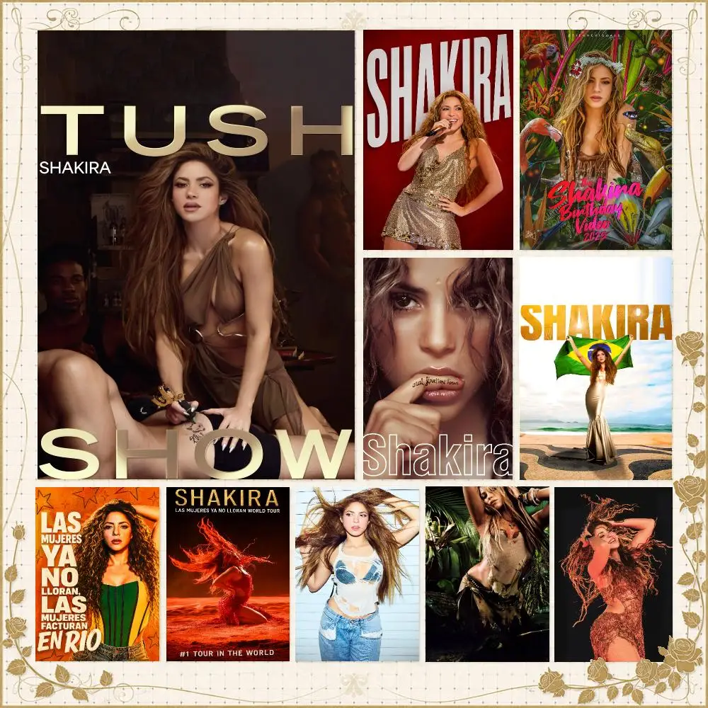 Home Gym Icon - Singer S-Shakira Latin Pop Icon Poster