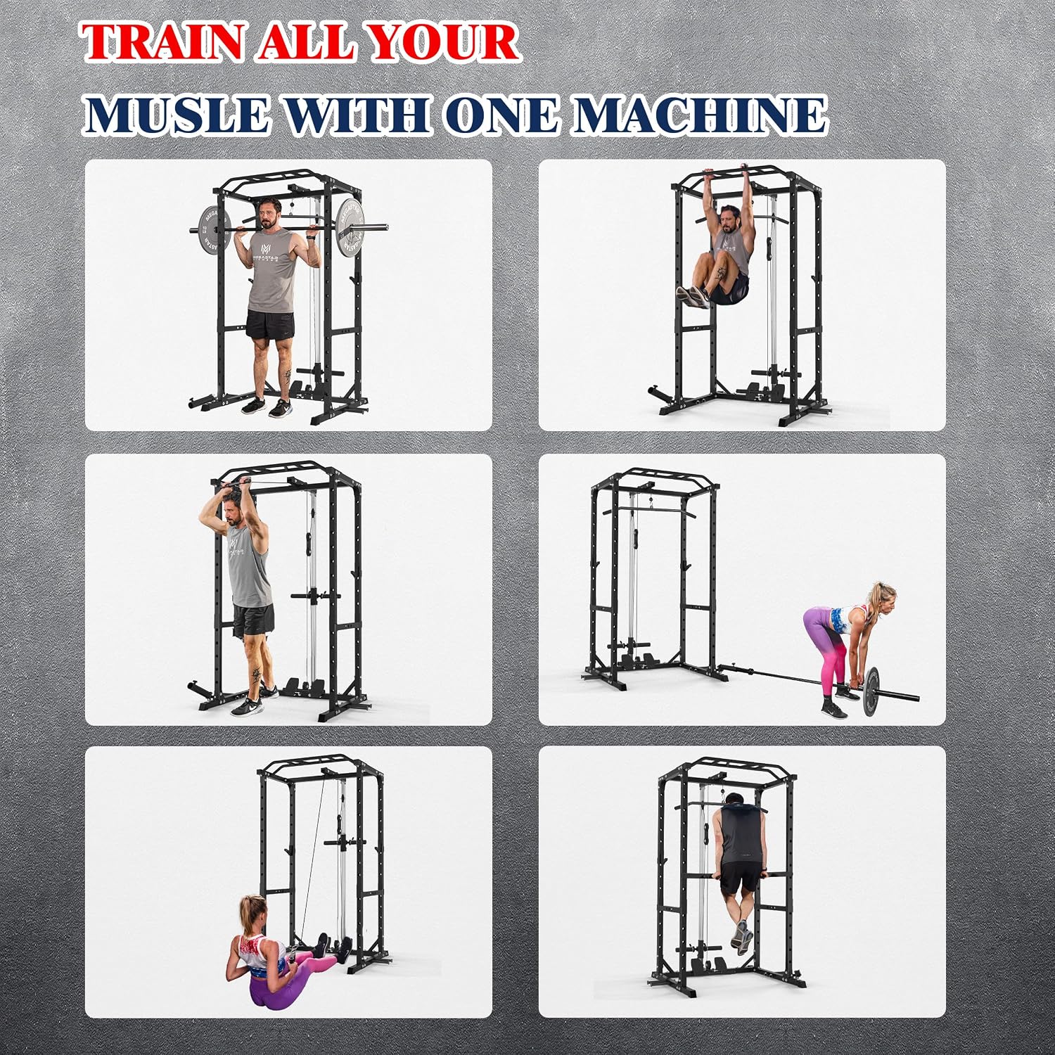Home Gym Cage Squat Rack Lat P - Home Gym Lat Pulldown 评论和价格