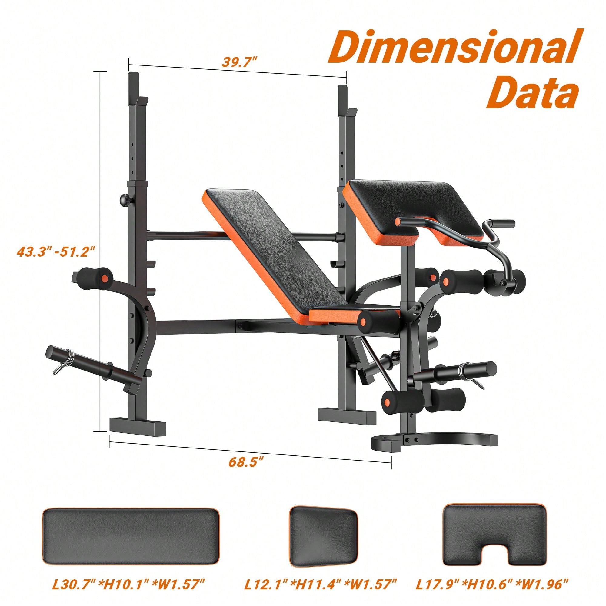 GIKPAL Weight Bench, Bench Pre - Home Gym Leg Press 评论和价格