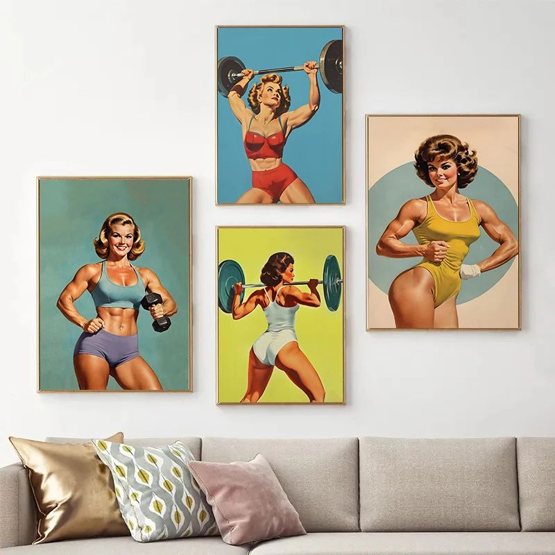 Retro Gym Women Weightlifting  - Home Gym Japan 评论和价格