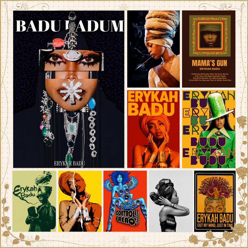 Singer E-Erykah Badu Neo Soul  - Home Gym Icon 评论和价格