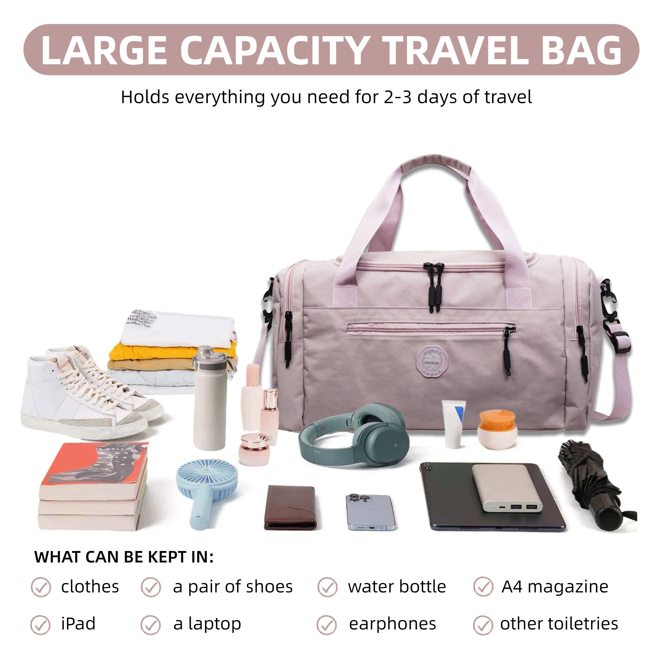 Large Capacity Weekender Overn - Home Gym Packages 评论和价格