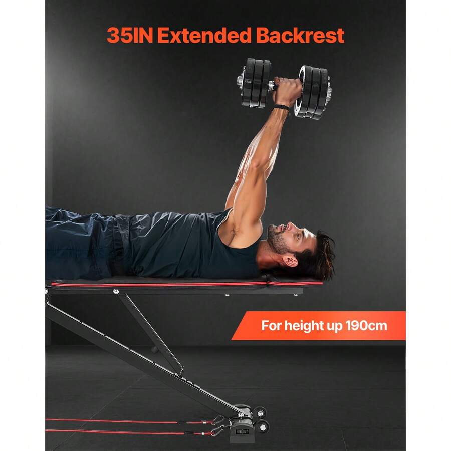 Weight Bench, 800lbs Adjustabl - Home Gym Leg Press 评论和价格