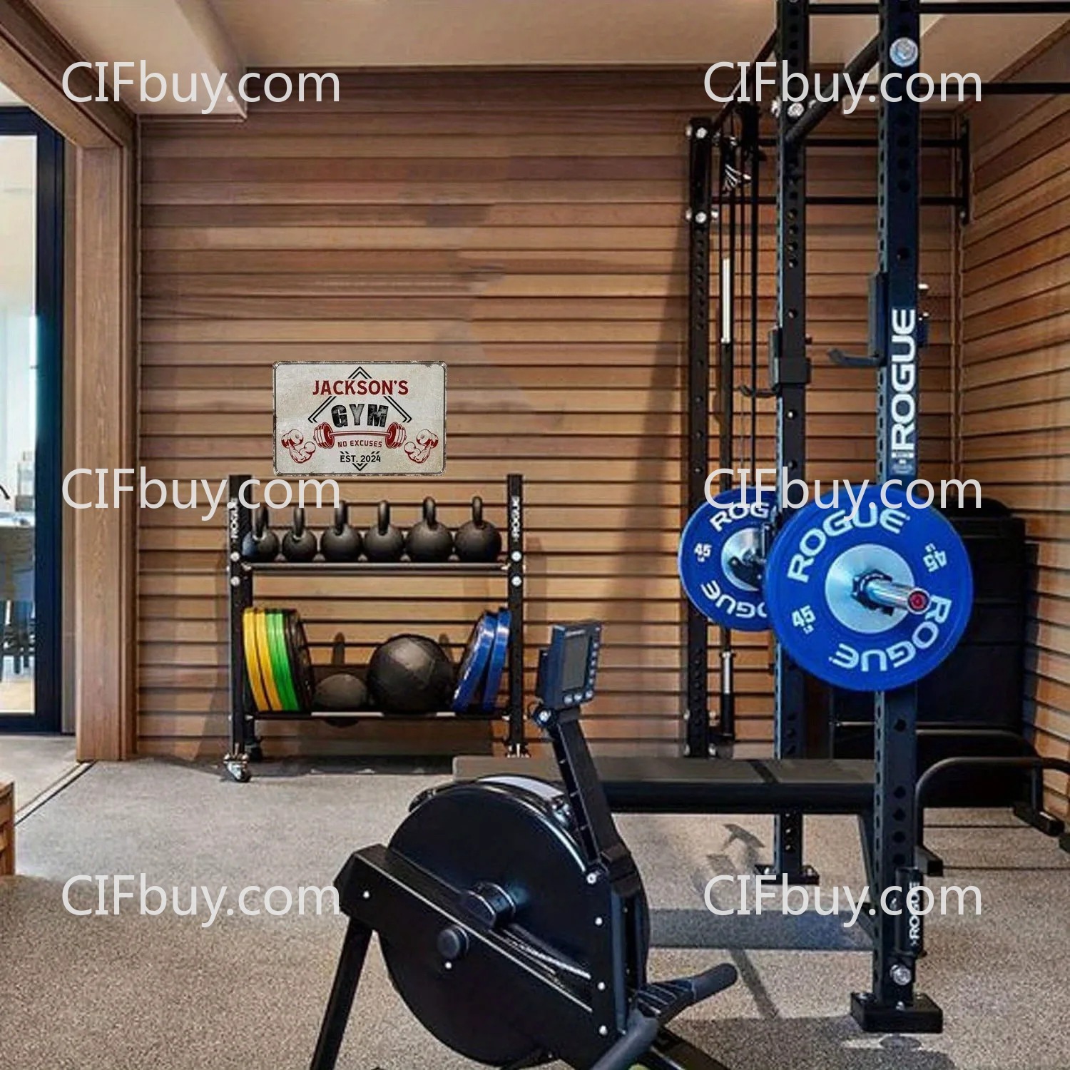 30x20cm Vintage Custom Gym Met - Home Gym Decor 评论和价格