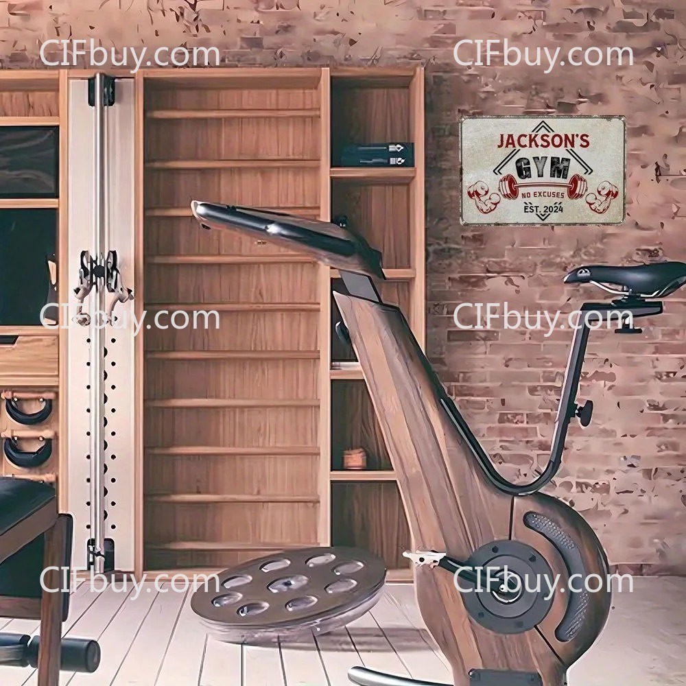 30x20cm Vintage Custom Gym Met - Home Gym Decor 评论和价格