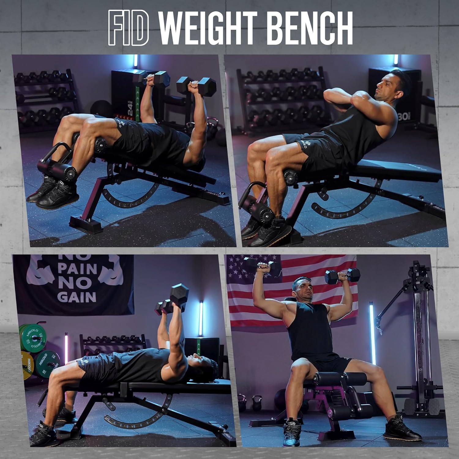 Home Gym Weight Bench - Steel  - Home Gym Bench 评论和价格