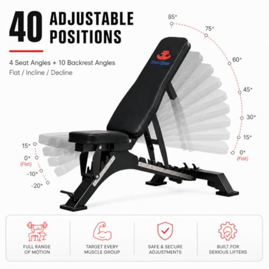 Adjustable Workout Bench for H - Home Gym Bench 评论和价格